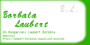 borbala laubert business card